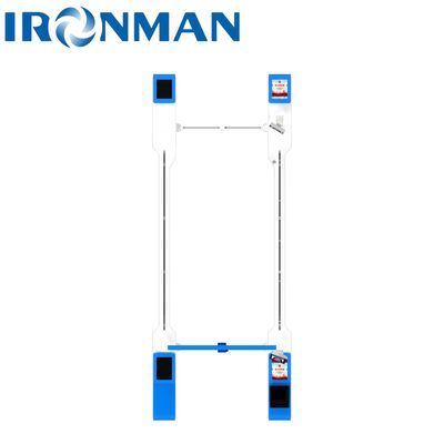 Qualità  SUS201 Stainless Steel AB Interlocking Turnstile - 10MM Tempered Glass Heavy-Duty Access Control Fabbrica