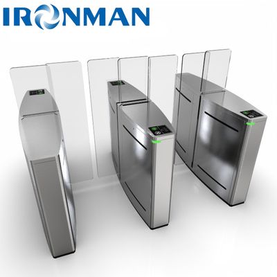 Turntile di porta scorrevole in acciaio inossidabile 304 con interfaccia di ingresso a contatto secco RS232/RS485